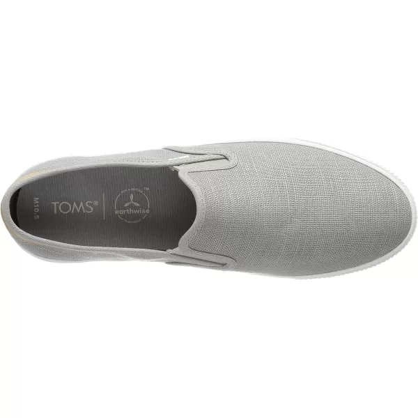 TOMS Mens Baja Slip On Sneakers Shoes Casual  BlueDrizzle Grey Heritage Canvas