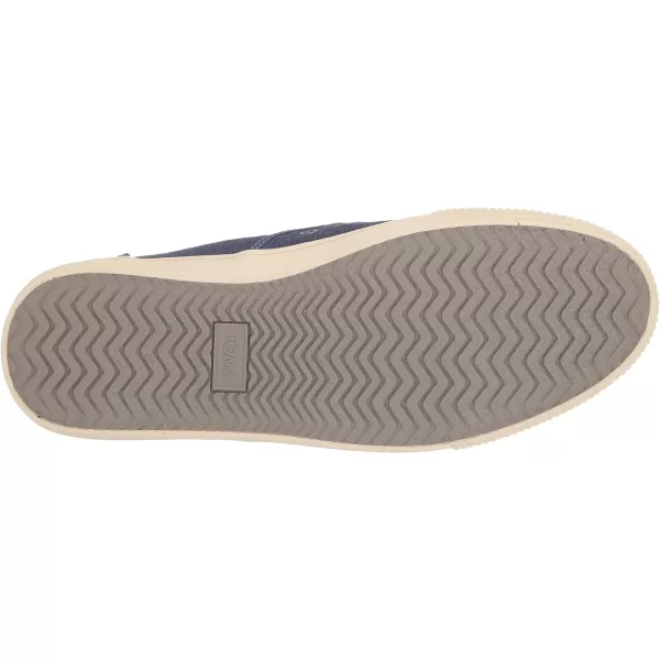 TOMS Mens Baja Slip On Sneakers Shoes Casual  BlueMoonlight Blue Heritage Canvas