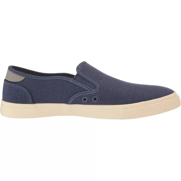 TOMS Mens Baja Slip On Sneakers Shoes Casual  BlueMoonlight Blue Heritage Canvas