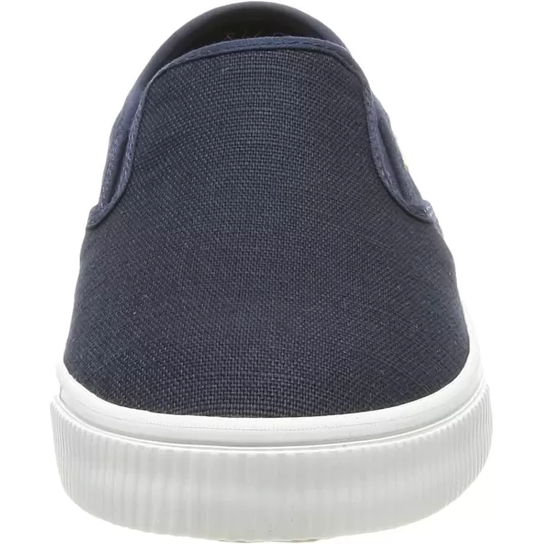 TOMS Mens Baja Slip On Sneakers Shoes Casual  BlueNavy Heritage Canvas