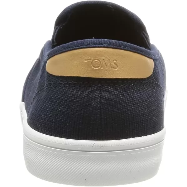 TOMS Mens Baja Slip On Sneakers Shoes Casual  BlueNavy Heritage Canvas