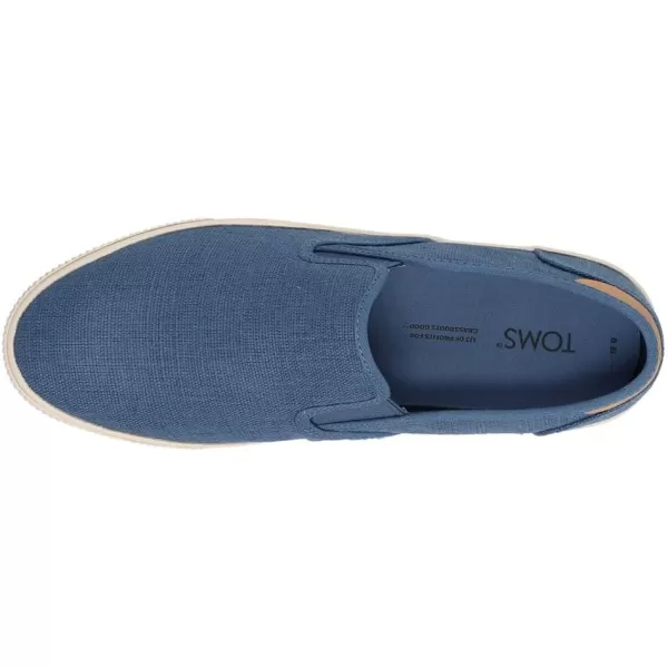 TOMS Mens Baja Slip On Sneakers Shoes Casual  BlueOcean Blue