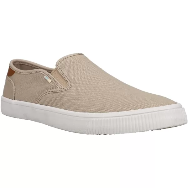 TOMS Mens Baja Slip On Sneakers Shoes Casual  BlueOxford Tan Canvas