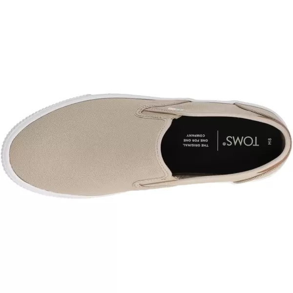 TOMS Mens Baja Slip On Sneakers Shoes Casual  BlueOxford Tan Canvas