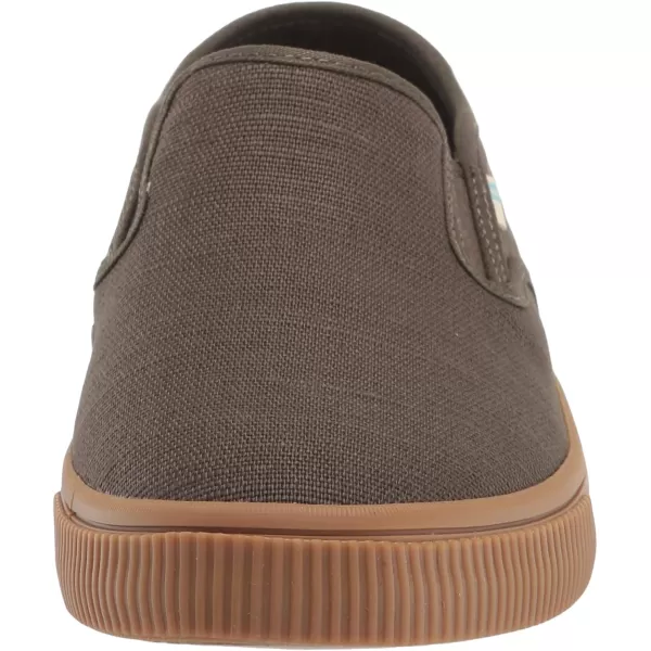 TOMS Mens Baja Slip On Sneakers Shoes Casual  BlueTarmac Olive Heritage Canvas