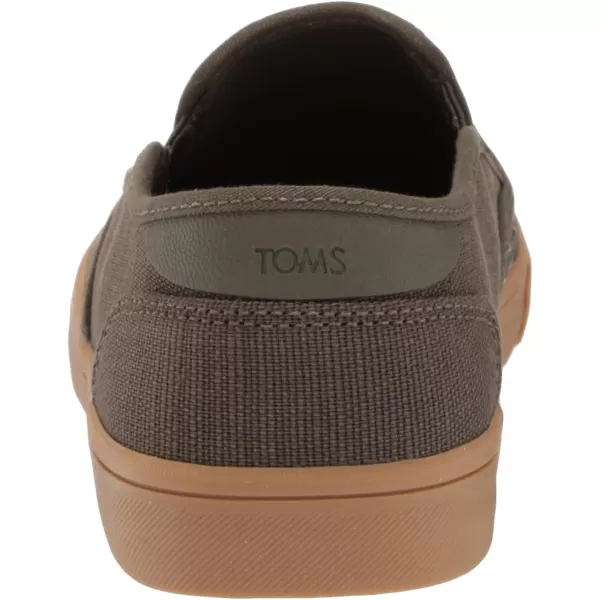 TOMS Mens Baja Slip On Sneakers Shoes Casual  BlueTarmac Olive Heritage Canvas