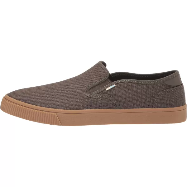 TOMS Mens Baja Slip On Sneakers Shoes Casual  BlueTarmac Olive Heritage Canvas