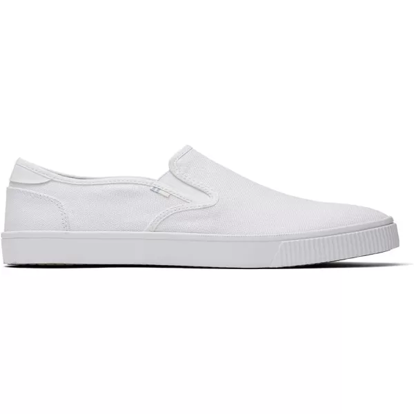 TOMS Mens Baja Slip On Sneakers Shoes Casual  BlueWhite Canvas