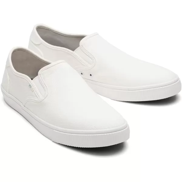 TOMS Mens Baja Slip On Sneakers Shoes Casual  BlueWhite Canvas