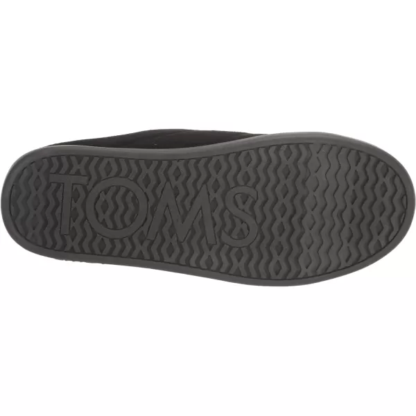 TOMS Mens Ezra Scuff Casual Slippers Casual  BlackBlack FeltFleece