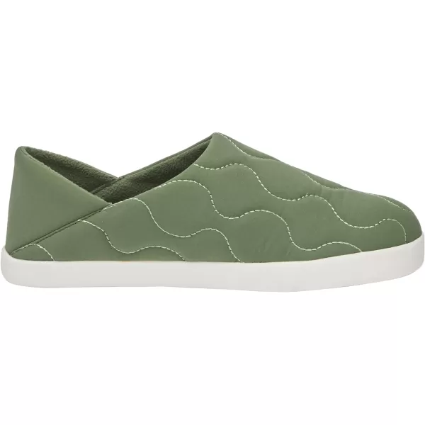 TOMS Mens Ezra Scuff Casual Slippers Casual  BlackBronze Green Quilted Cotton Ripstop