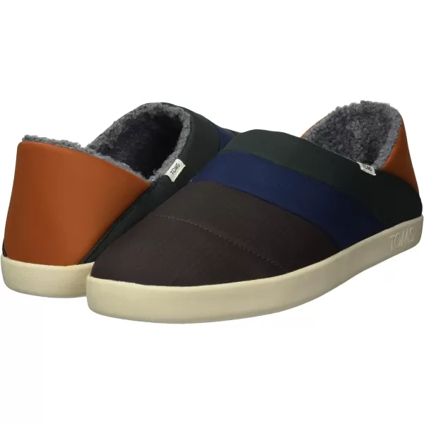 TOMS Mens Ezra Scuff Casual Slippers Casual  BlackBrown