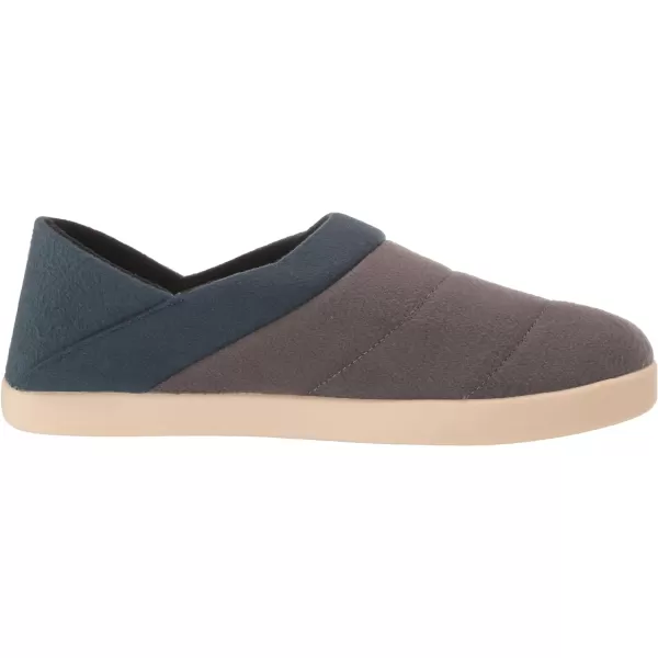 TOMS Mens Ezra Scuff Casual Slippers Casual  BlackForged Iron Multi FeltFleece