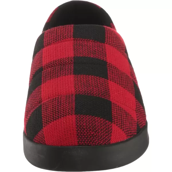 TOMS Mens Ezra Scuff Casual Slippers Casual  BlackRed Buffalo PlaidFleece