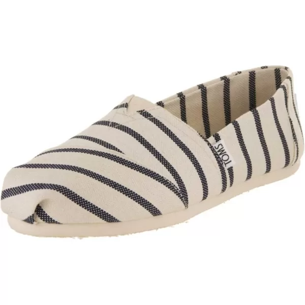 TOMS Mens Womens WhiteNavy Riviera Stripe 10011860 LoaferTOMS Mens Womens WhiteNavy Riviera Stripe 10011860 Loafer