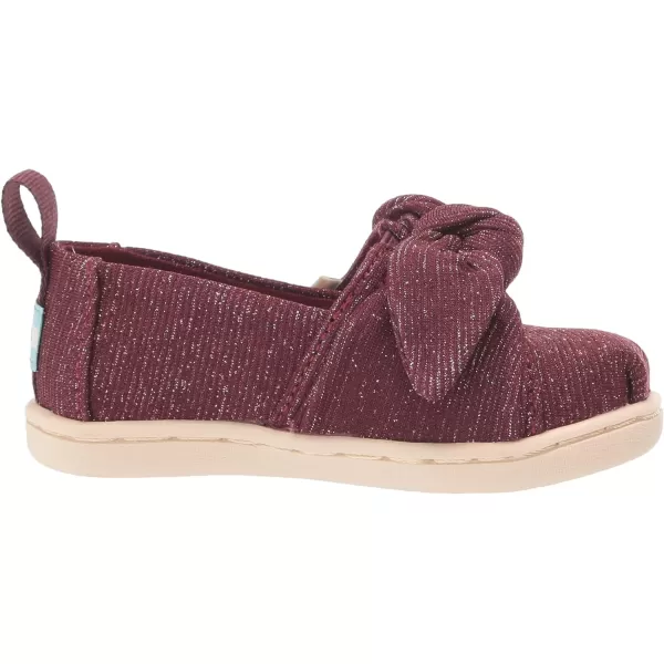 TOMS Toddler Boys Alpargata Dinosaur Slip On Casual Shoes  BlueBurgundy GlitterBow