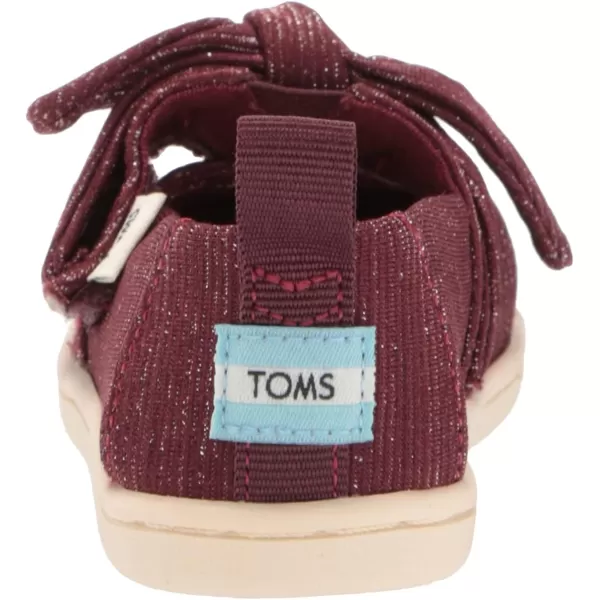 TOMS Toddler Boys Alpargata Dinosaur Slip On Casual Shoes  BlueBurgundy GlitterBow