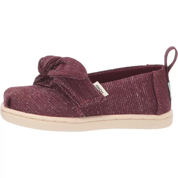 TOMS Toddler Boys Alpargata Dinosaur Slip On Casual Shoes  BlueBurgundy GlitterBow