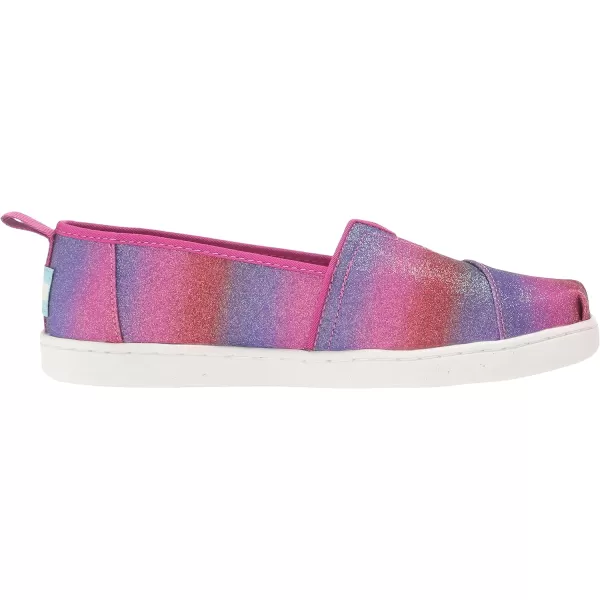 TOMS Toddler Boys Alpargata Dinosaur Slip On Casual Shoes  BluePurple Multi Gradient Glitter