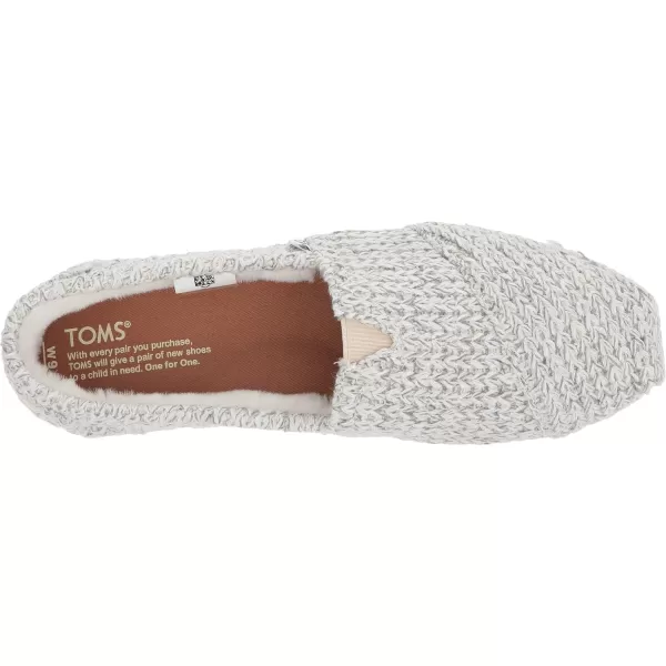 TOMS Womens Alpargata  BlueBirch Sweater KnitFaux Shearling