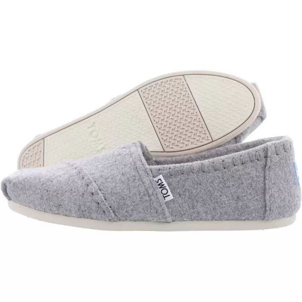 TOMS Womens Alpargata  BlueDrizzle Grey WoolFaux Shearlinggrey
