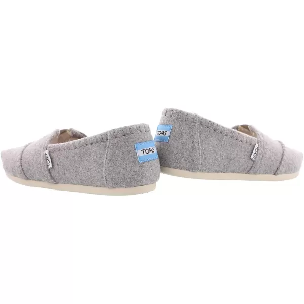 TOMS Womens Alpargata  BlueDrizzle Grey WoolFaux Shearlinggrey