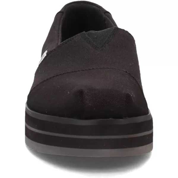 TOMS Womens Alpargata Midform SlipOnBlack Canvas