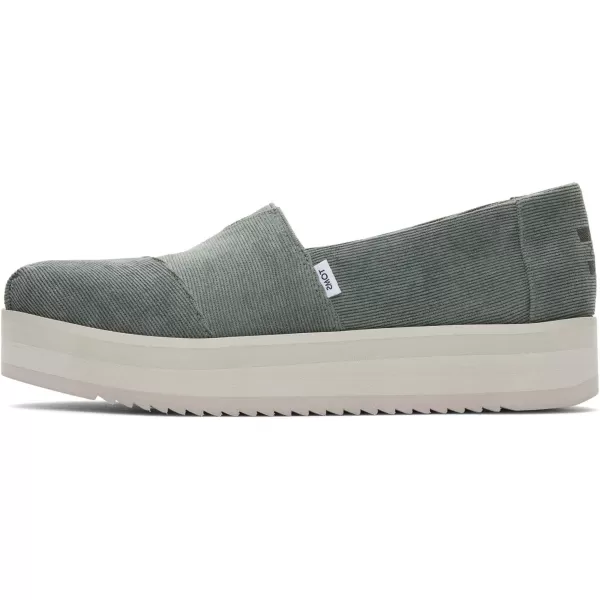 TOMS Womens Alpargata Midform SlipOnBonsai Green