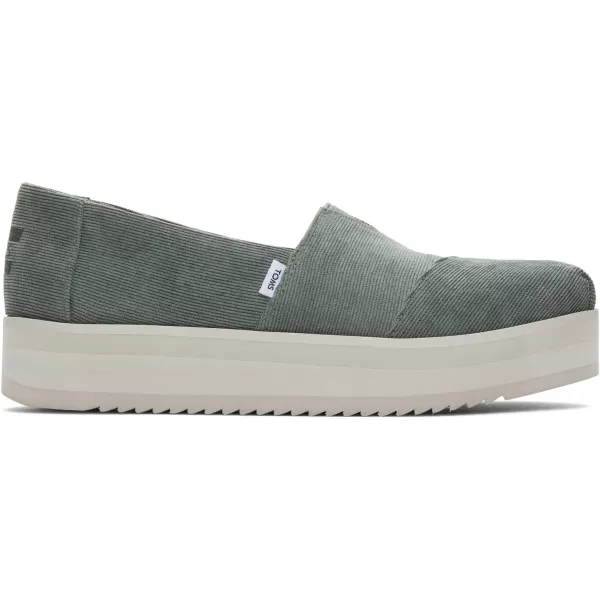 TOMS Womens Alpargata Midform SlipOnBonsai Green