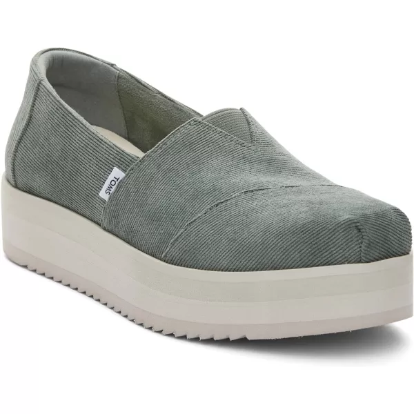 TOMS Womens Alpargata Midform SlipOnBonsai Green