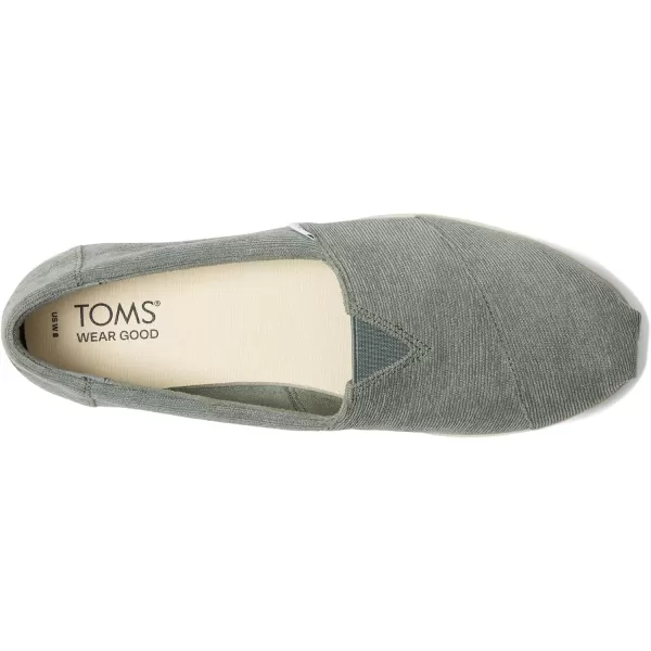 TOMS Womens Alpargata Midform SlipOnBonsai Green Micro Corduroy