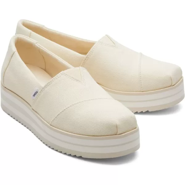 TOMS Womens Alpargata Midform SlipOnNatural Canvas