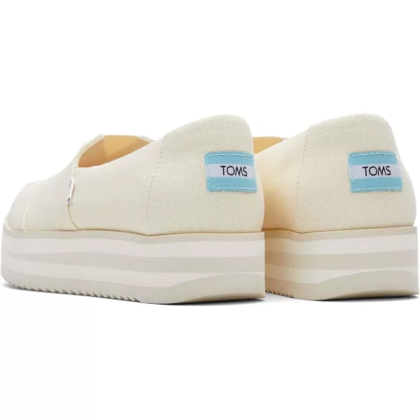 TOMS Womens Alpargata Midform SlipOnNatural Canvas