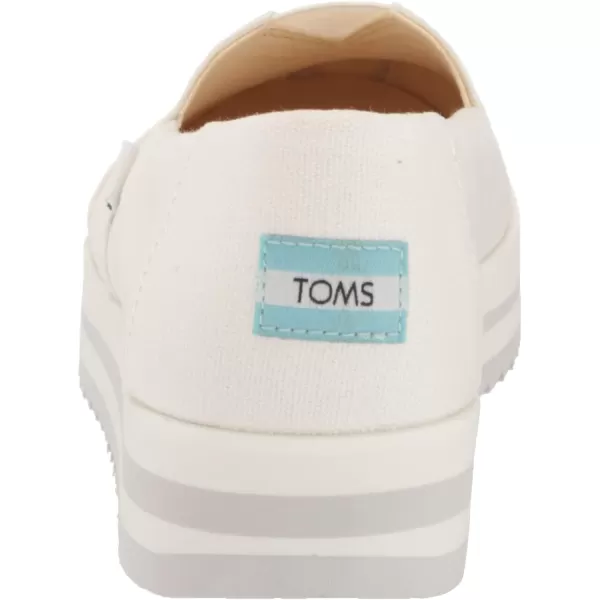 TOMS Womens Alpargata Midform SlipOnWhite