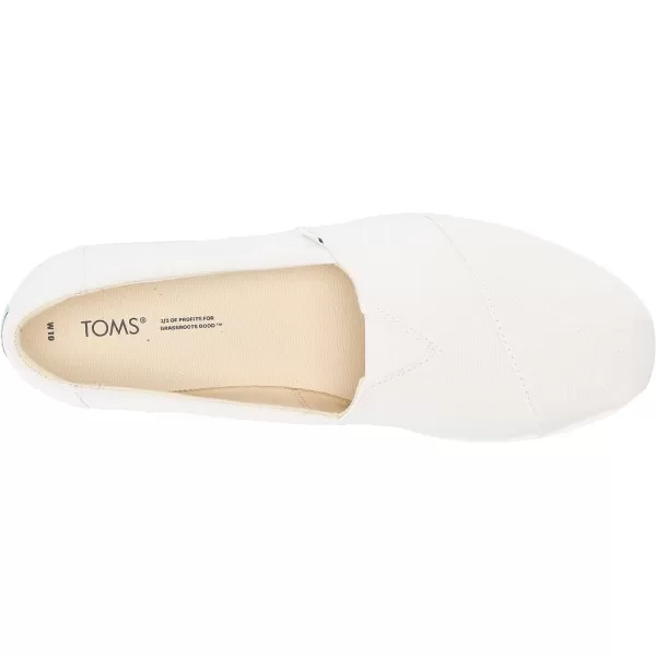 TOMS Womens Alpargata Midform SlipOnWhite