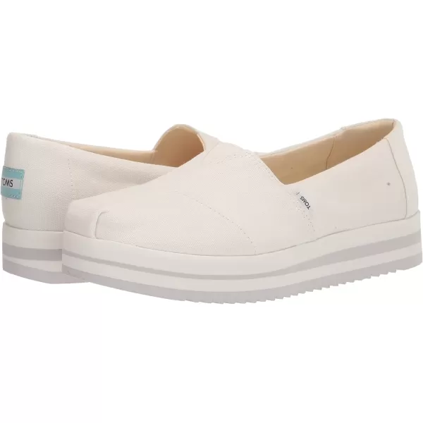 TOMS Womens Alpargata Midform SlipOnWhite