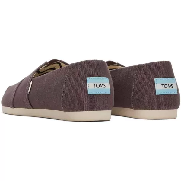 TOMS Womens Alpargata Paper Source SlipOnAsh Grey Recycled Cotton