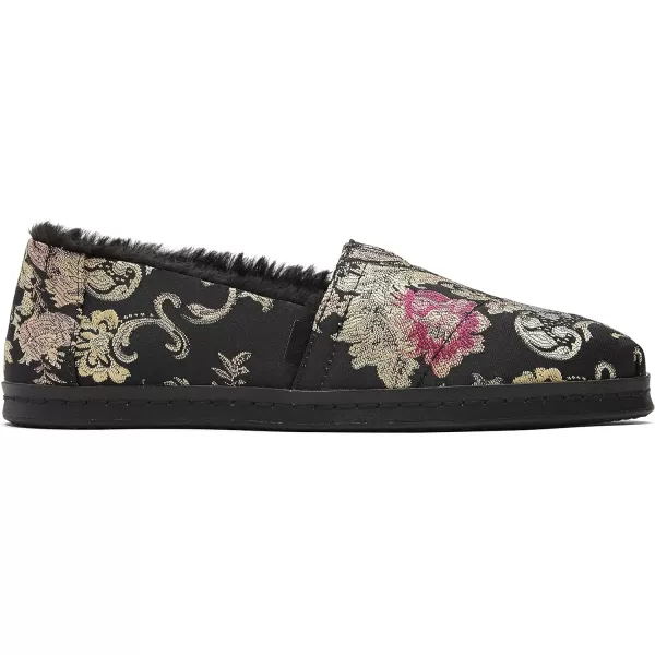 TOMS Womens Alpargata Paper Source SlipOnBlack Brocade