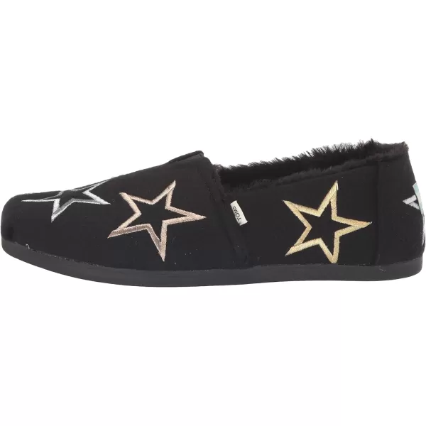 TOMS Womens Alpargata Paper Source SlipOnBlackEmbroidery