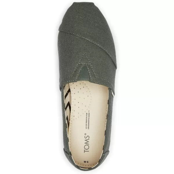 TOMS Womens Alpargata Paper Source SlipOnBonsai Green