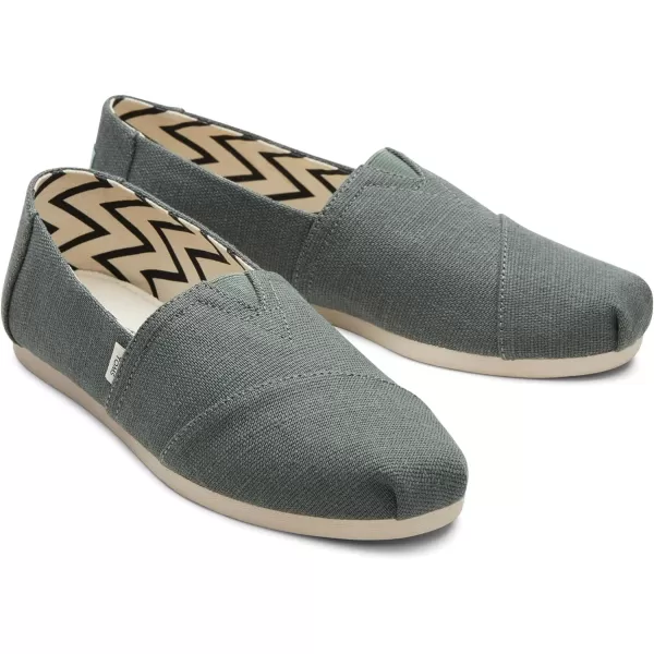 TOMS Womens Alpargata Paper Source SlipOnBonsai Green Heritage Canvas
