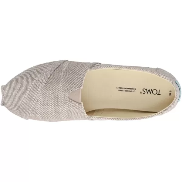 TOMS Womens Alpargata Paper Source SlipOnBrown Textured Woven