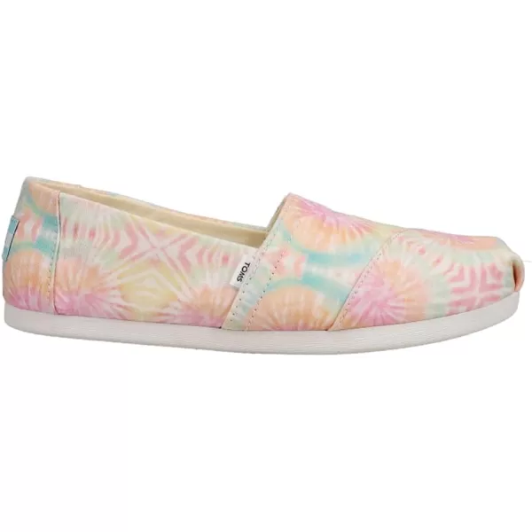 TOMS Womens Alpargata Paper Source SlipOnCandy Pink Tie Dye
