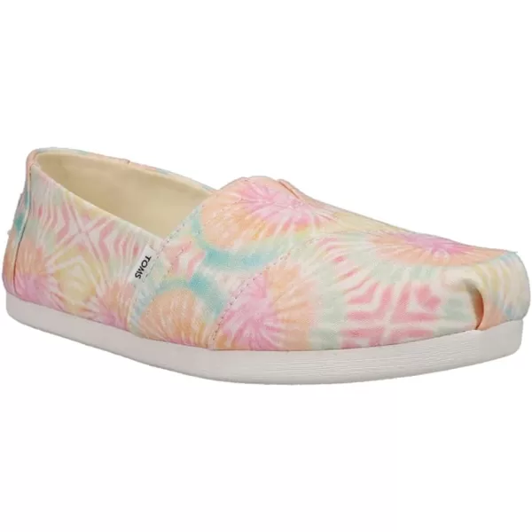 TOMS Womens Alpargata Paper Source SlipOnCandy Pink Tie Dye