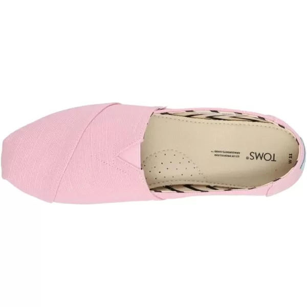 TOMS Womens Alpargata Paper Source SlipOnChalky Pink Heritage Canvas