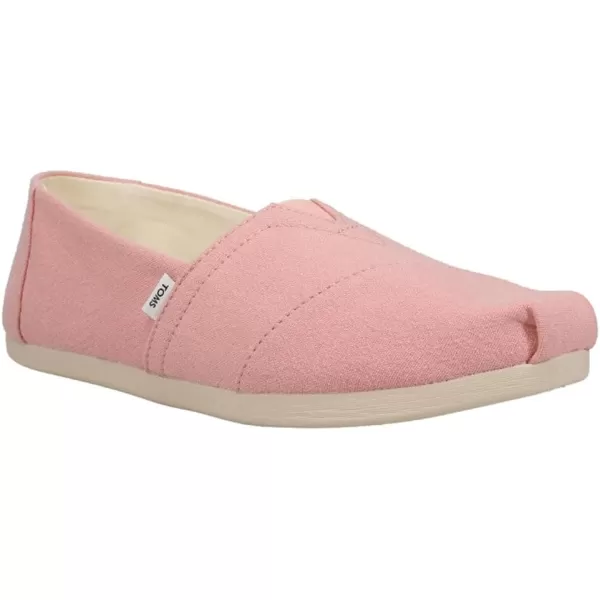 TOMS Womens Alpargata Paper Source SlipOnChalky Pink Linen Crepe