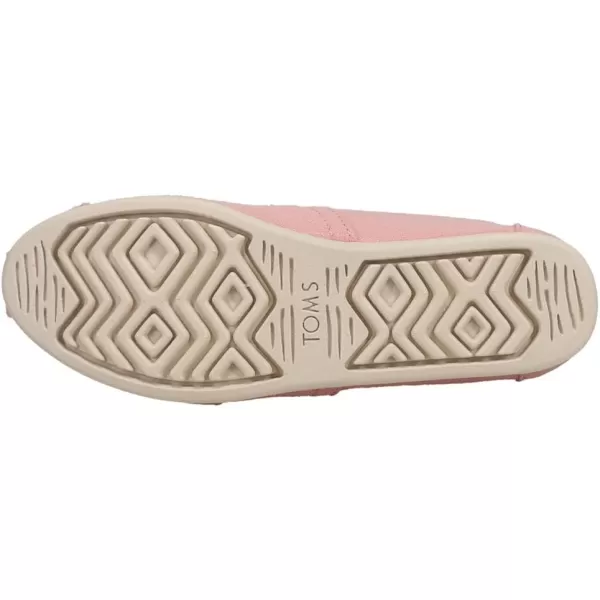 TOMS Womens Alpargata Paper Source SlipOnChalky Pink Linen Crepe