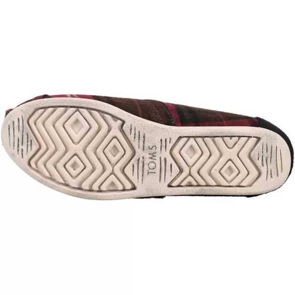 TOMS Womens Alpargata Paper Source SlipOnFuchsia Czy Plaid