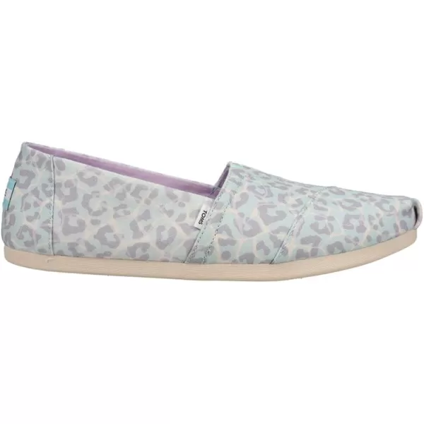 TOMS Womens Alpargata Paper Source SlipOnMisty Blue Giraffe Leopard