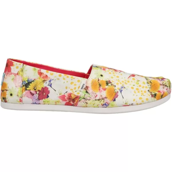 TOMS Womens Alpargata Paper Source SlipOnMulti White